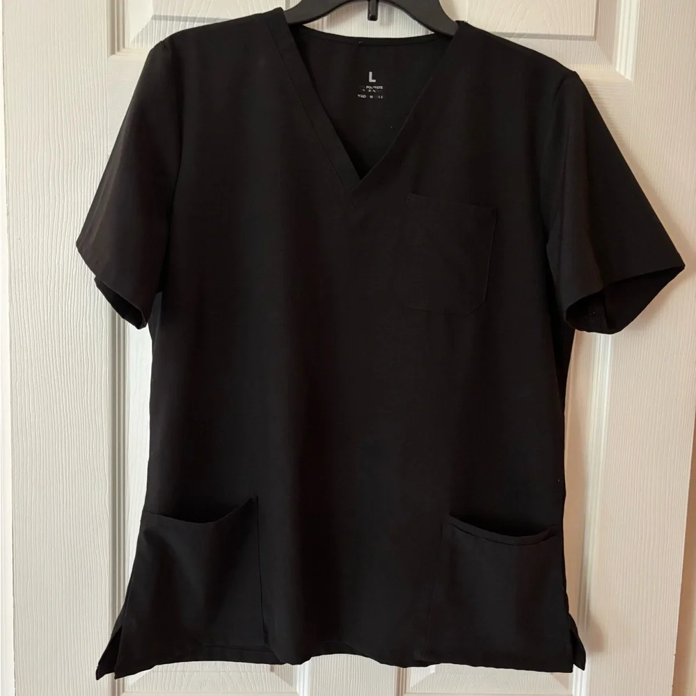 Cozyfit Womens Scrubs 3 Pocket Top and 5 Pocket Joggers in Black size Large - Picture 3 of 8